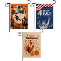 Holiday Garden Flags 4th of July Flags Halloween Flag Double Sided Machine Washable Waterproof Linen Thanksgiving Flag Indoor Outdoor Decor for Yards Patios Lawns Gardens handsome