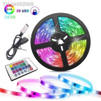 ❦❀ 1M USB LED Strip Lights RGB IR Control Luminous Decoration Living Room 2835 Ribbon Lighting Light For Home Decor TV Backlight