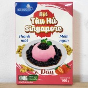 BENUSCREAM Hộp T HỦ HỒNG 100g BỘT TÀU HỦ SINGAPORE VỊ DÂU Strawberry Tofu