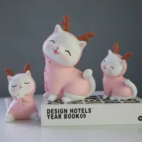 การประมวลผลที่กำหนดเองโยคะ Meow Creative Home ห้องนั่งเล่นเดสก์ท็อปเรซินงานฝีมือเครื่องประดับตกแต่งที่อ่อนนุ่มลูกตุ้มรถ