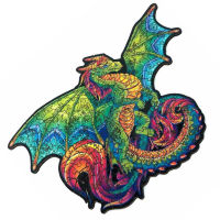 Wooden Flying Dragon Jigsaw Puzzle For Adults DIY Puzzle Animal Shaped Puzzles Christmas Gifts For Kids Jigsaw Puzzle For Child