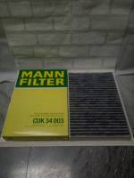 กรองแอร์ ชาโคล   Volvo  โฉมปัจจุบัน:  XC60,  XC90, V60,  S60,  S90     Cabin Air filter Mann CUK34003 / CUK 34003