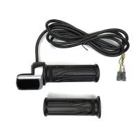 1 Pair Waterproof LCD Display Electric Bicycle 36V Twist Throttle Motorcycle Electric Scooter E Bike Handlebar Grip