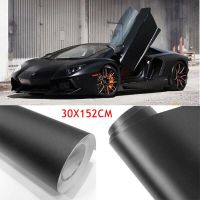 Gracekarin 1Pcs 30x152CM Flat Matte Car Body Sticker Black Vinyl Film Decal Hot Sale