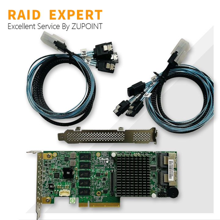 ZUPOINT AOC-S2208L-H8IR RAID Controller Card 8 Ports 6Gbs PCI-E ...