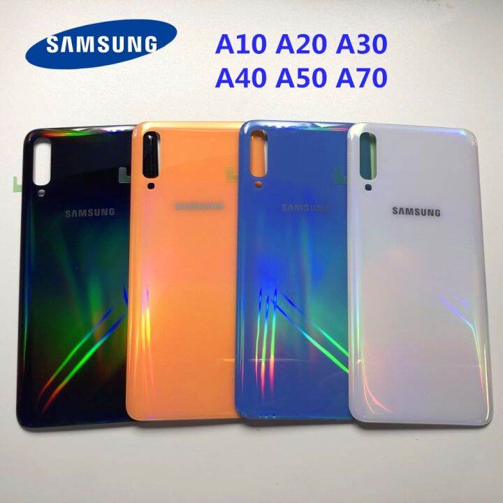 สำหรับ-samsung-galaxy-a10-a20-a50-a40-a70-2019ฝาครอบด้านหลังแบตเตอรี่อะไหล่ซ่อมแซมอะไหล่-a50แป้งหลัง