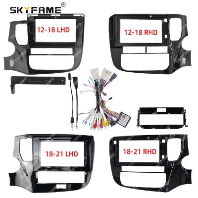 SKYFAME Car Frame Fascia Adapter Android Radio Dash Fitting Panel Kit For Mitsubishi Outlander 3