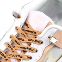 [Fashion goods060]No Tie Shoelaces MenWoman รองเท้าแฟชั่น BeautifulMetal Buckle เชือกผูกรองเท้ายืดหยุ่น Leisure WalkLazy Laces 1คู่