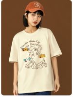 【Fashion】new Disney เสื้อยืดผู้หญิง Winnie The Pooh การ์ตูนพิมพ์การ์ตูนผ้าฝ้าย TShirt Harajuku Oversize Kawaii Tee Tops Y2k เสื้อผ้า แฟชั่นแขนสั้นผ้าฝ้าย shirt for men women tops