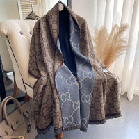 C Letters Printed Elegant Korean Scarves Cashmere 2023 New Long Scarf Luxury Fashion Womens Jacquard New Thick Scarf Two-colors Printed Multi-functional Double-sided Soft Autumn Winter Warm Shawl 1