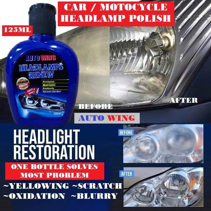 Car Headlamp Cleaner Headlamp Polish Wax Cream Plastic Restoration