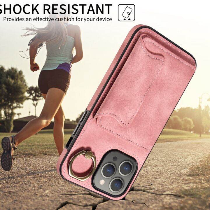 เคสโทรศัพท์สำหรับ-iphone-15-14-13-12-11-pro-max-iphone-7-8-plus-se-2022-x-xr-xs-max-เคสฝาที่ใส่บัตรด้านหลังกระเป๋าสตางค์หนังแบบหรูหรา