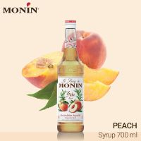 (ai market) ไซรัปโมนิน กลิ่น “พีช” บรรจุขวด 700 มล. MONIN Peach Syrup Size 700 ml.