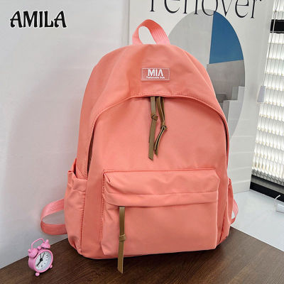 AMILA กระเป๋าความจุเยอะโรงเรียน กระเป๋านักเรียน,เป้ลำลอง,Unisex
