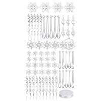 Clear Icicles For Christmas Tree Acrylic Christmas Ornament Snowflake Icicle 27/40pcs Clear Lifelike Snowflake Fake Icicle Christmas Tree Decoration For Wedding Party Decorations right