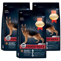 [ลด 50%] ส่งฟรีทุกรายการ!! อาหารสุนัข Smartheart Power Maxx Dog Food 3kg(3 bags)อาหารสุนัขสูตรเวย์โปรตีน สร้างมวลกล้ามเนื้อสำหรับสุนัขโต 3กก(3 ถุง)