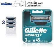 Hộp Lưỡi dao cạo râu Gillette Mach3 vỉ 3 cái