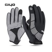 ❂✁ Giyo Full Finger Bicycle Gloves Breathable Screen Touch Shockproof Bike Long Gloves Autumn Winter Warm MTB Road Cycling Mittens