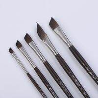 Artsecret 975 ANGLE Acrylic Watercolor Painting Brush Squirrel Hair Mix Carbonized Bamboo Rod Stationery Draw Art-Tool Supplies Paint Tools Accessorie