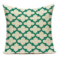 Green Color Geometric Polyester Stripe Decorative Pillows Cover Sofa Home Decor Cushion Cover for Bedroom Almofadas