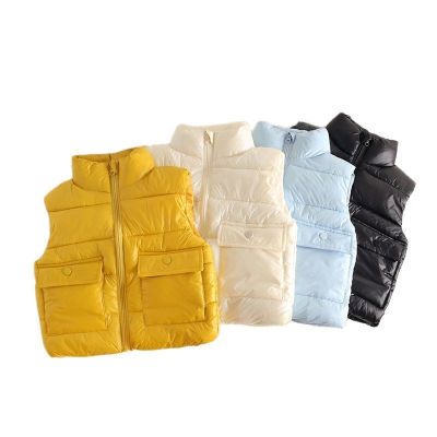 （Good baby store） 2022 New Spring Children Waistcoats Warm Thick Lining Fashion Boys Vest Coats Colorful Waterproof Kids Baby Girls Tops Clothing