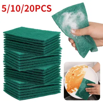 5/10/20Pcs Dish Sponges Kitchen Cleaning Tools Washing Towels Wiping Rags  Sponge Scouring Pad Microfiber Dishwashing Sponge