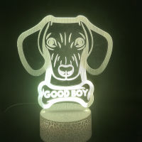 Baby Nightlight 3D LED Night Light with Touch Sensor Dog Desk Lamp USB Powered for Bar Ho Room Party Decor Kids Birthday Gift