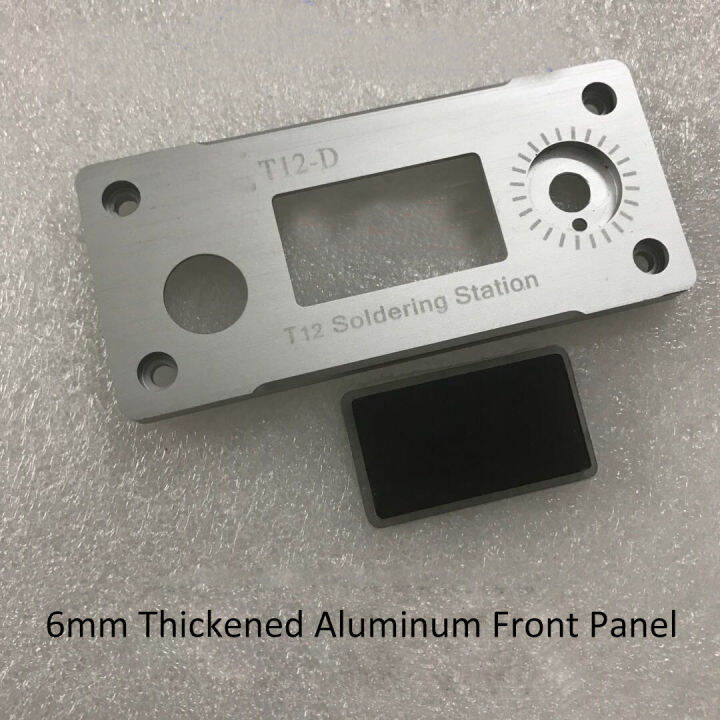 t12-welding-station-oled-screen-aluminum-alloy-shell-front-panel-6mm-thick-plate-for-t12-soldering-station