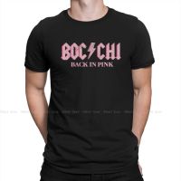 MenS Bocchi The Rock Back In Pink T Shirt Bocchi The Rock Japanese Anime 100% Cotton Tops Amazing Short Sleeve Round T-Shirt