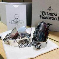 Vivienne Westwood Empress Dowvian แหวนหุ้มเกราะเหตุการณ์สี่วันสำหรับผู้ชายและผู้หญิงบุคลิกฮิปฮอปมูลค่าสูงถือแฟชั่นสไตล์จีน