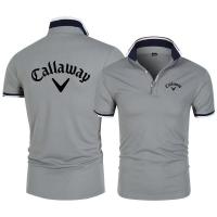 การค้าต่างประเทศแบรนด์แฟชั่นใหม่ กอล์ฟสำหรับผู้ชาย Polo เสื้อ Callaway กีฬาลำลองแขนสั้นหลากสีคลาสสิกฤดูร้อน