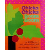 Chicka Chicka Boom Boom โดย Bill Martin Jr.การศึกษาสมุดภาพภาษาอังกฤษบัตรเรียนรู้หนังสือนิทานสำหรับเด็กเด็กของขวัญเด็ก