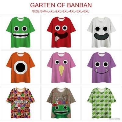 Ag เสื้อยืดแขนสั้นลําลอง คอกลม พิมพ์ลายเกม Garten Of Banban 3D ทรงหลวม พลัสไซซ์ แฟชั่น