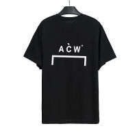 23SS ฤดูร้อนเย็นผนังเสื้อยืดคลาสสิกจดหมายที่เรียบง่าย ACW พิมพ์โลโก้แฟชั่นผู้ชายผู้หญิงผ้าฝ้าย100 ลำลองแฟชั่นสั้น Slee