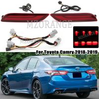 ไฟติดรถยนต์เบรกเตือนสะท้อนแสงสัญญาณเลี้ยวหาง2019 2018 Camry Toyota สำหรับกันชนมีไฟฟังก์ชั่นด้านหลัง3