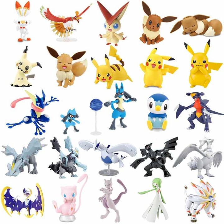 Pokemon Figures Plamo Pokemon Model Kit Quick Lugia Kyurem Mewtwo Eevee ...