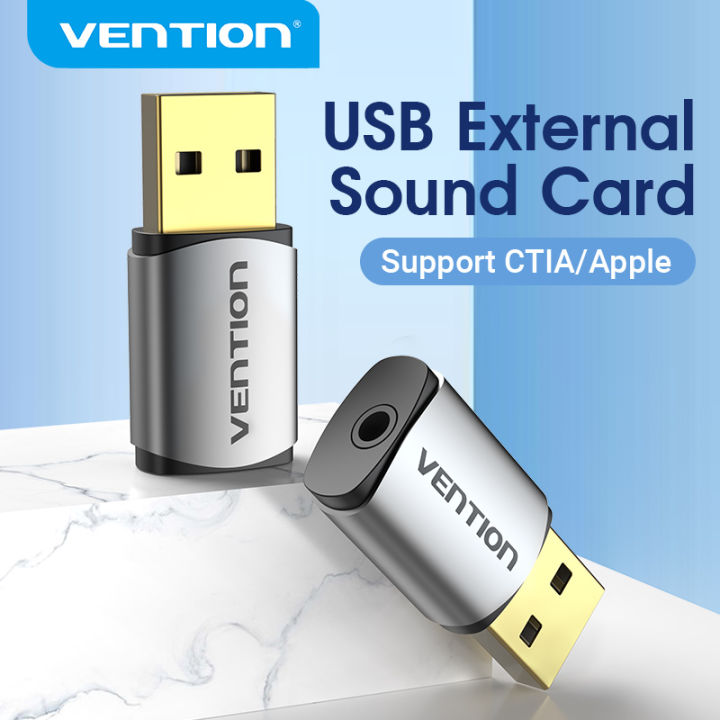 Vention USB Sound Card CTIA External USB Audio Interface Soundcard