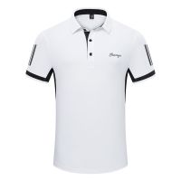 Summer golf clothing mens short-sleeved T-shirt lapel POLO shirt casual sports jersey golf