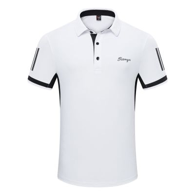 Summer golf clothing mens short-sleeved T-shirt lapel POLO shirt casual sports jersey golf