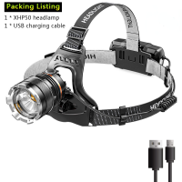 10000LM XHP50 High Powerful Headlamp Flashlight Head Torch LED Zoom Sensor Headlight 18650 Rechargeable Fishing Lantern