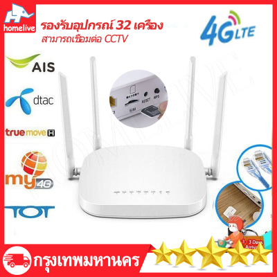 เราเตอร์ใส่ซิม 5g/4g/3G Router กล่องไวไฟซิม wifi เราเตอร์ ใส่ซิม ราวเตอร์ใส่ซิม ใส่ซิมปล่อย ใช้ได้กับซิมทุกเครือข่าปล่อย Wi-Fi 300Mbps 4G LTE sim card Wireless router wifi 4g ใส่ซิม เชื่อมต่อ CCTV