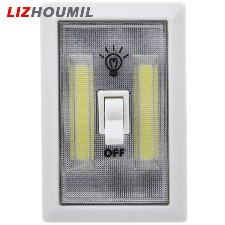 lizhoumil-สวิตช์ไฟติดผนัง-led-ใช้แบตเตอรี่ฉุกเฉินไฟกลางคืนเด็กโคมไฟสไตล์วินเทจบ้านในร่มกลางแจ้งสำหรับตู้ชั้นวางของในตู้เสื้อผ้าห้องครัวและข้างเตียง