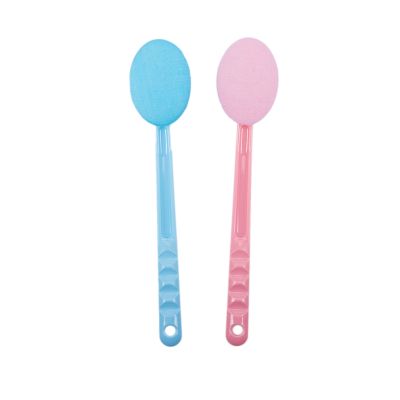 2 Pink &amp; Blue Back Rubs &amp; Massager Bath Brush Easy Lotion Applicator,Extra Long Handle,Great For Body Care