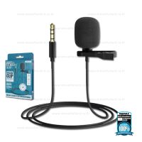 REMAXแท้!! ไมค์หนีบปกเสื้อ ไมค์ไลฟ์สด ไมค์1อัน Lavalier microphone K06 (Black)