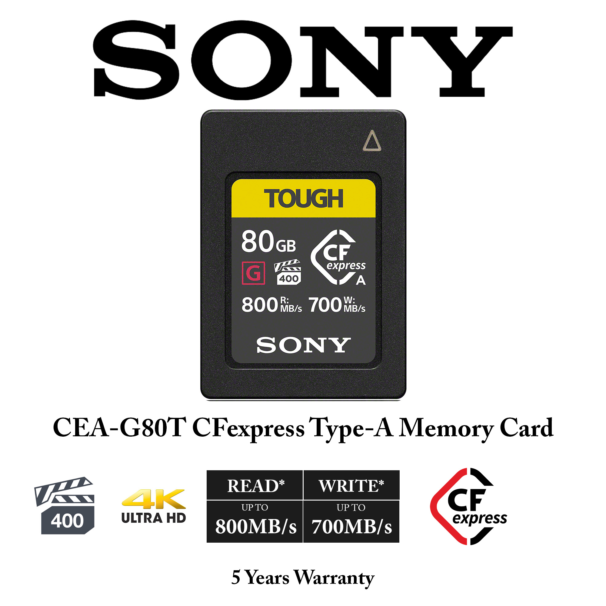 最適な価格 ソニー CFexpress Type Aメモリーカード CEA-G80T TOUGH 80GB ILCE-1 FX6 FX3 ILCE-7SM3  ILCE-7M4対応