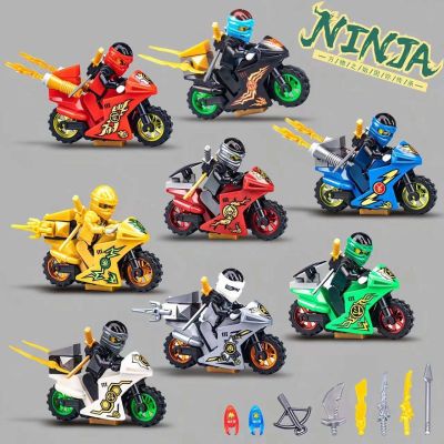 Phantom Ninjago Minifigure Motorcycle Lego Building Block Doll Assembled Childrens Educational Toy Gift 【AUG】