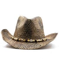 Simple Women Straw Hollow Western Cowboy Hat Elegant Lady Tassel Sombrero Hombre Hat Fascinator Sunbonnet Cowgirl Sun Hat