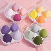 4pcs Makeup Sponges Blender Puff Wet and Dry Use Make Up Sponge Tools Foundation Puffs