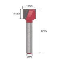 ดอกเราเตอร์การกัดไม้1ชิ้นดอกสว่านเจาะไม้ด้านล่างสำหรับงานกัด Cnc เราเตอร์สำหรับงานไม้เครื่องตัดมิลลิ่ง6มม.