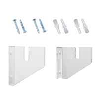 1 Pair Snowboard Wall Mount Snowboard Wall Rack Hanger Longboard Organizer Rack - Fit Snowboard 15.2X12X3cm